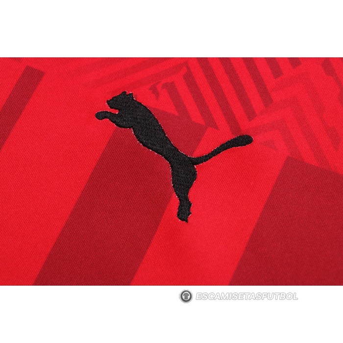 Chandal del AC Milan Manga Corta 22-23 Rojo